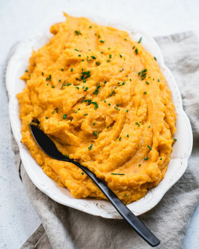 Instant Pot Mashed Sweet Potatoes from A Couple Cooks