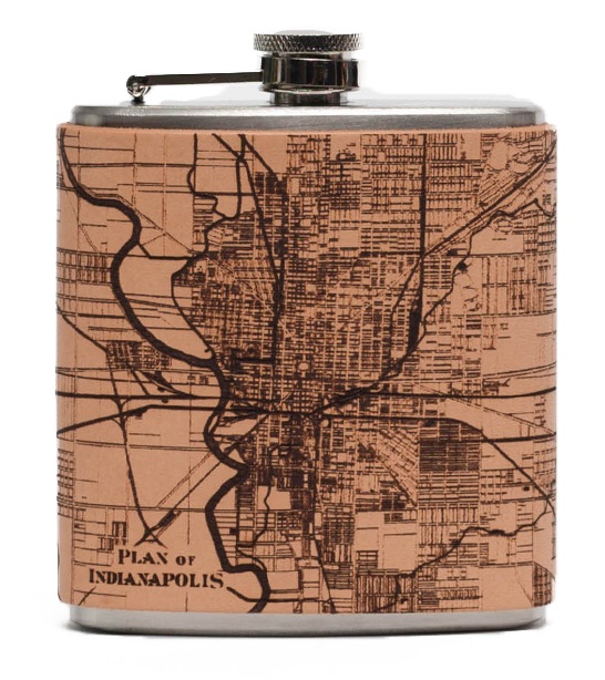 indianapolis map flask