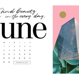 Indy Maven June Desktop Calendar