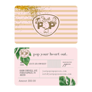 Just Pop In! gift card