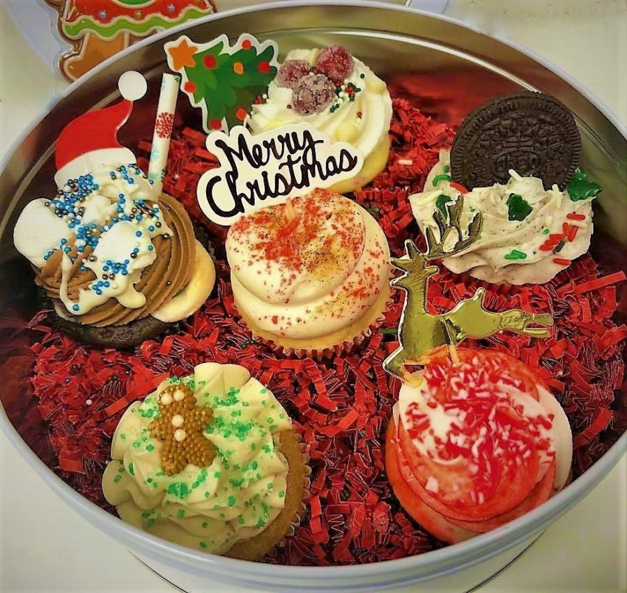 Marsha's Specialty Desserts Gift Tin of Cupcakes