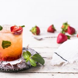 Image of a garnished cocktail from Unsplash