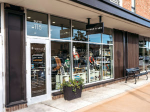 A photo of the exterior of the Roman & Leo boutique in Fishers, Indiana