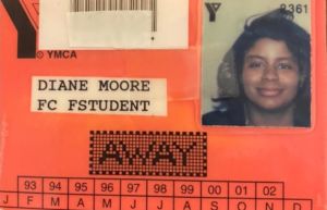 Diane Moore's first YMCA card