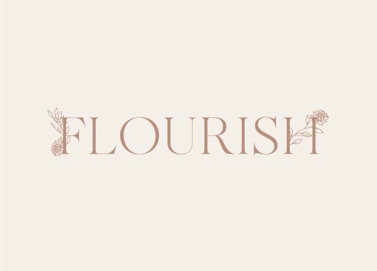 Flourish Logo on cream background