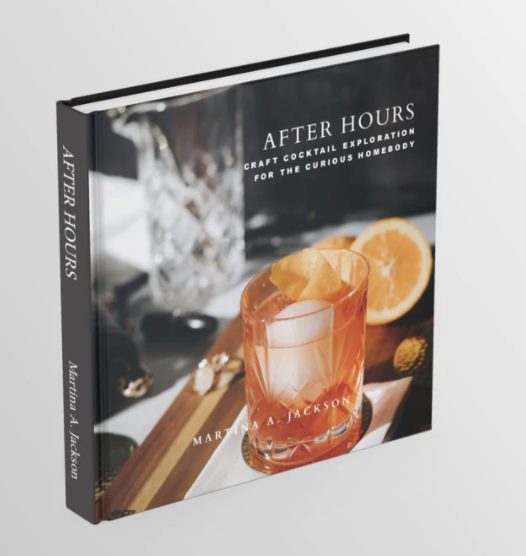 A photo of the After Hours cocktail book