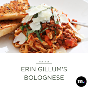 A photo of Erin GIllum's bolognese sauce