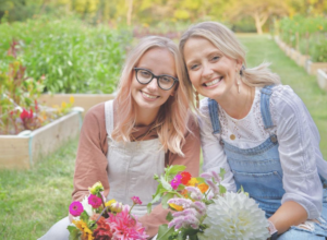 The mother and daughter owners of Fishers Flower Farm
