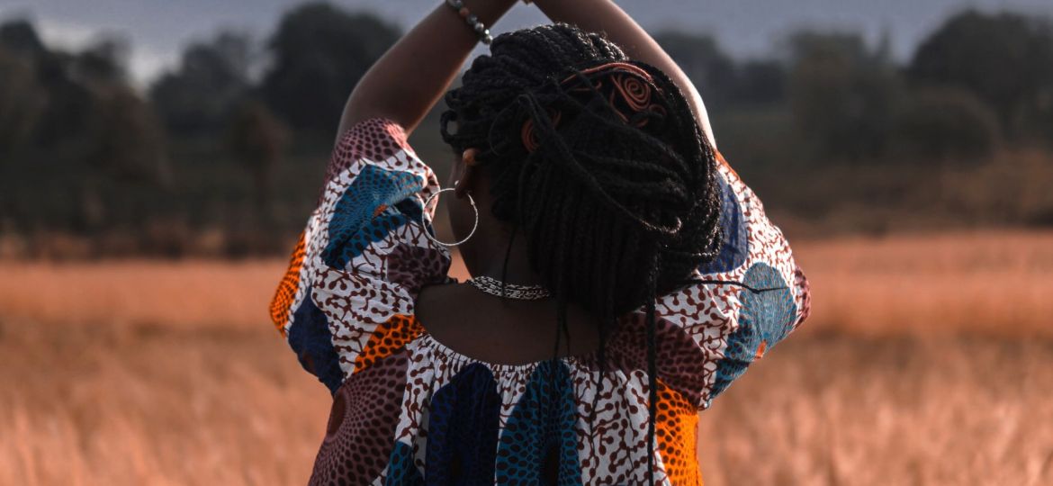 Woman with her hands in the air