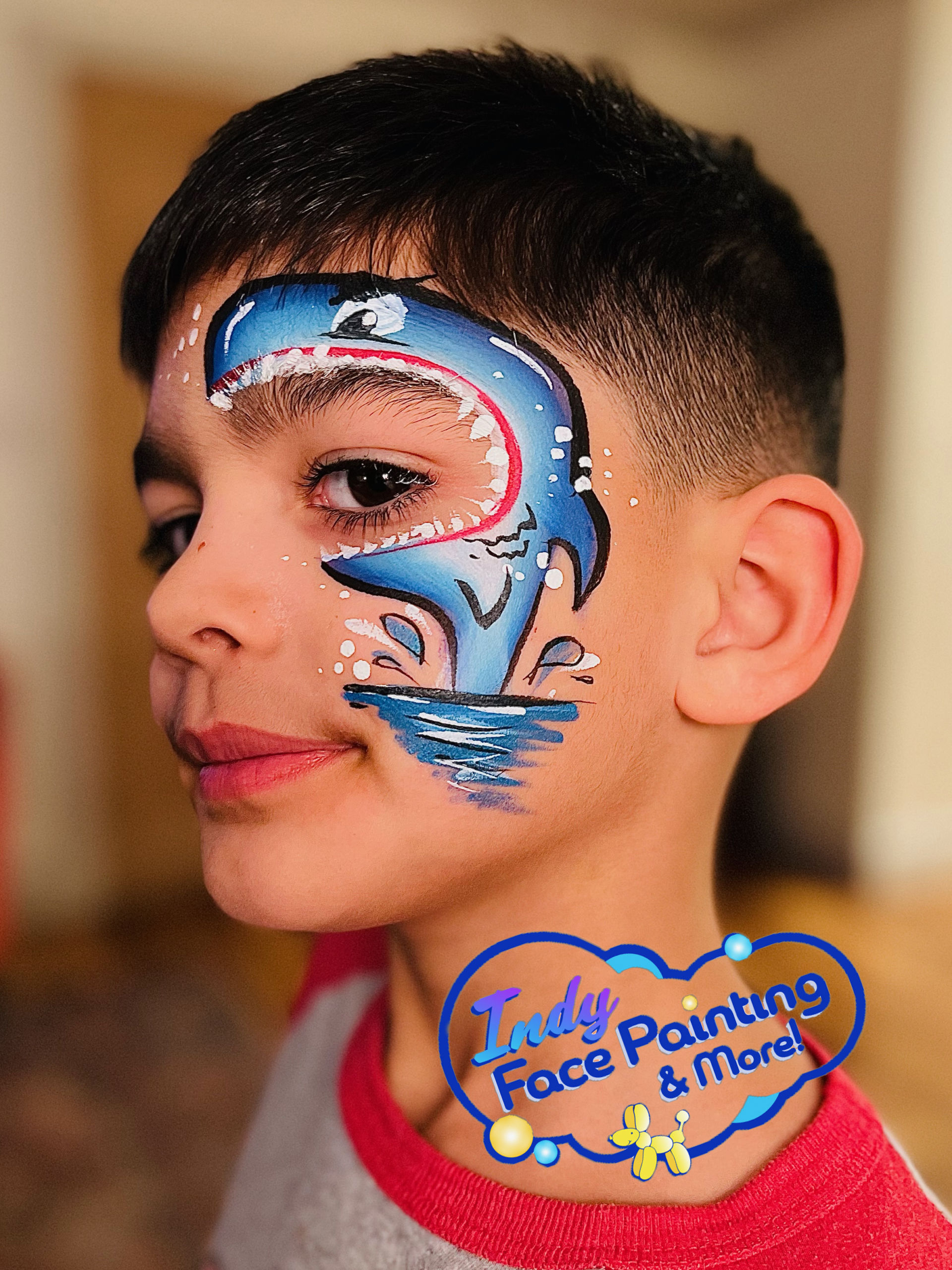 Indy Face Painting shark