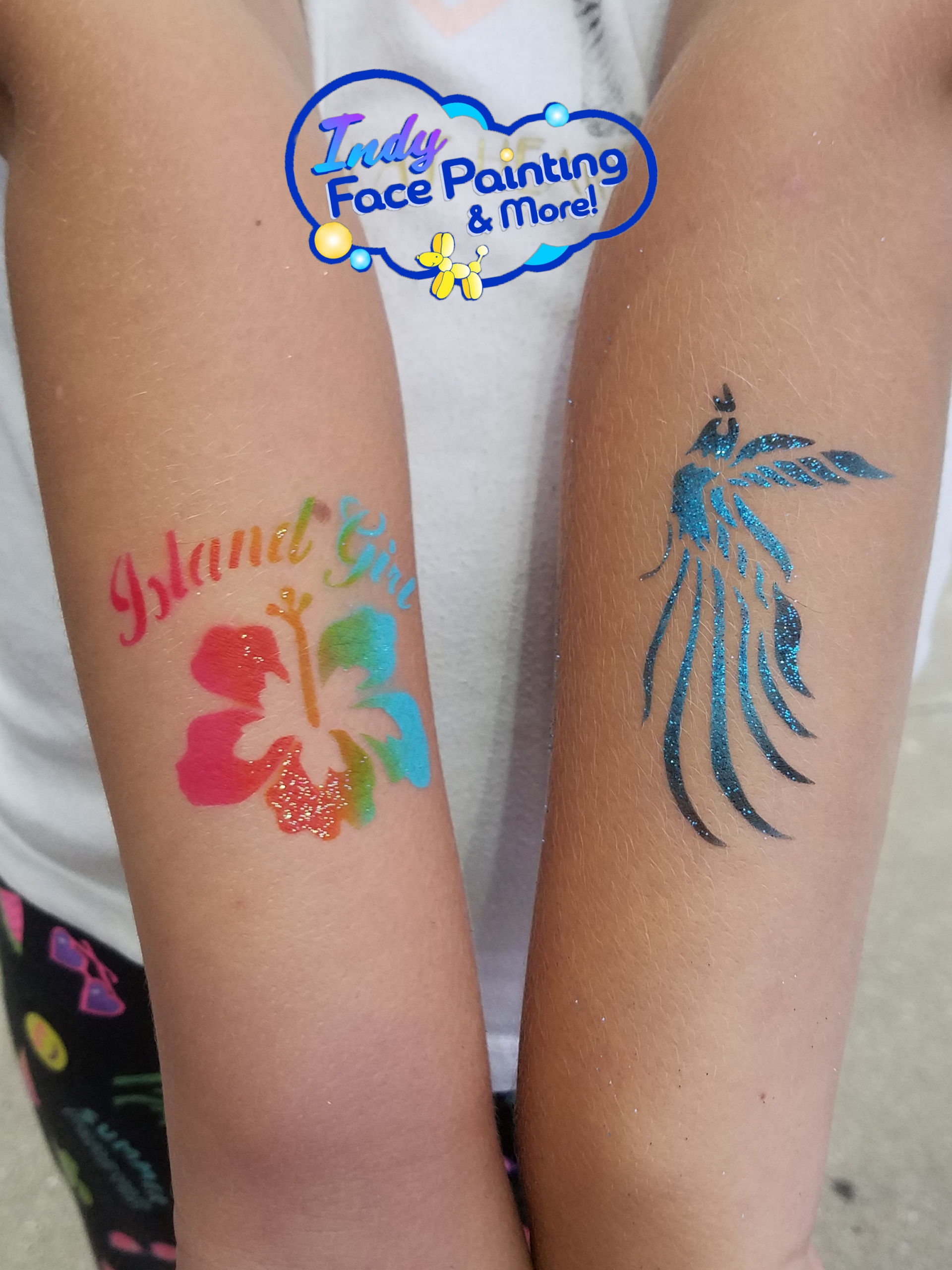 Indy Face Painting Airbrush Tattoo