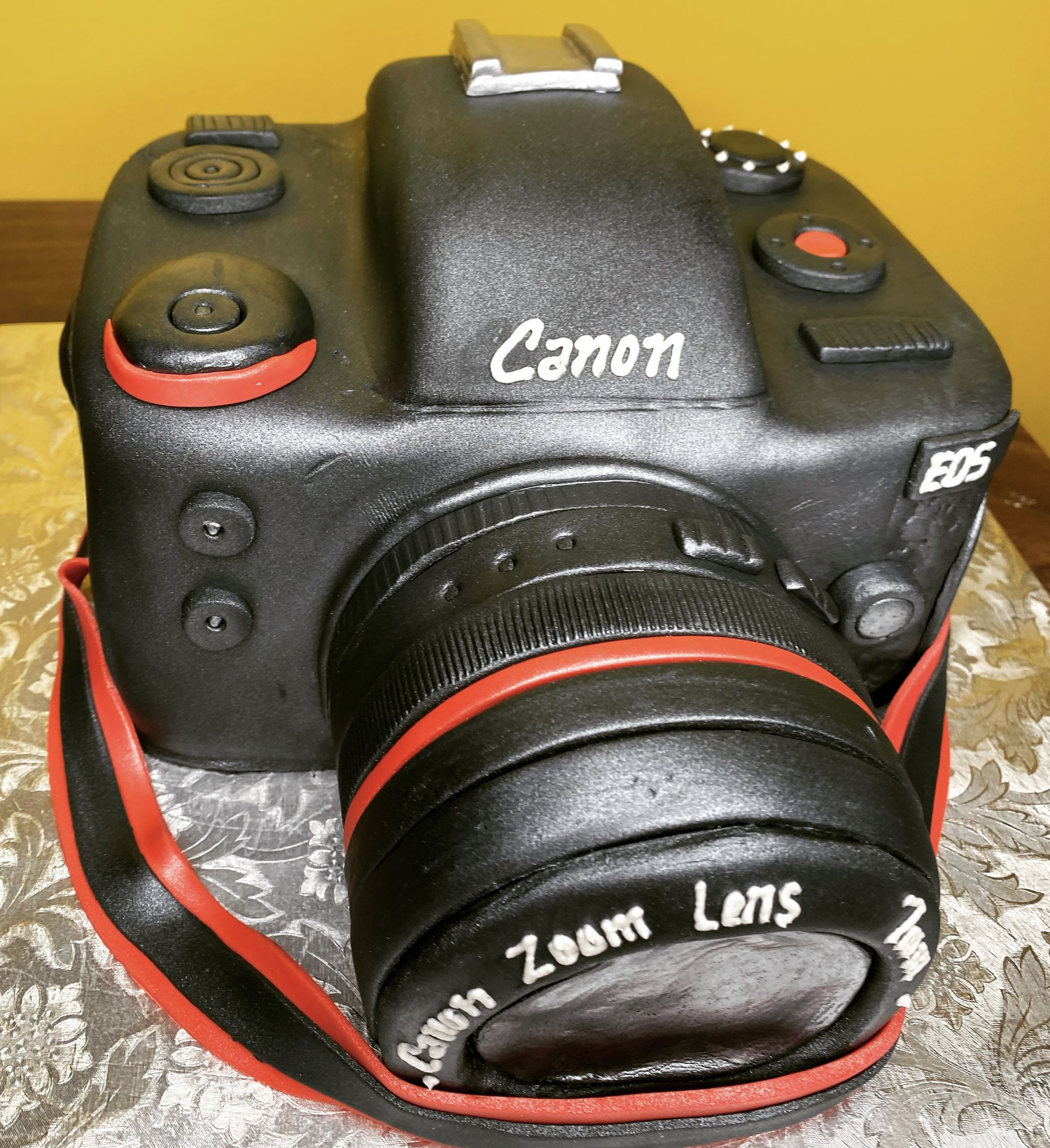 A camera shaped cake from Cretia Cakes