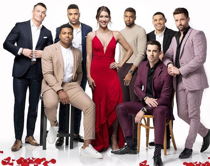 A photo of cast members from The Bachelor Live