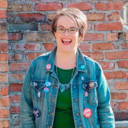 A photo of Kathy Slaughter laughing