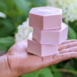 A stack of soaps from Make It Classy