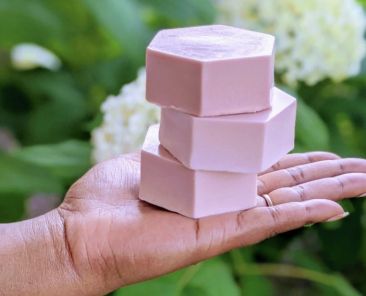 A stack of soaps from Make It Classy