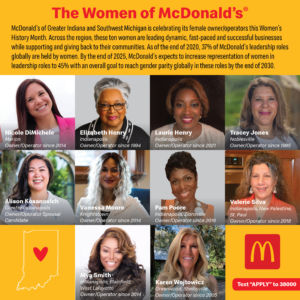 A photo of the women of McDonald's franchise owners