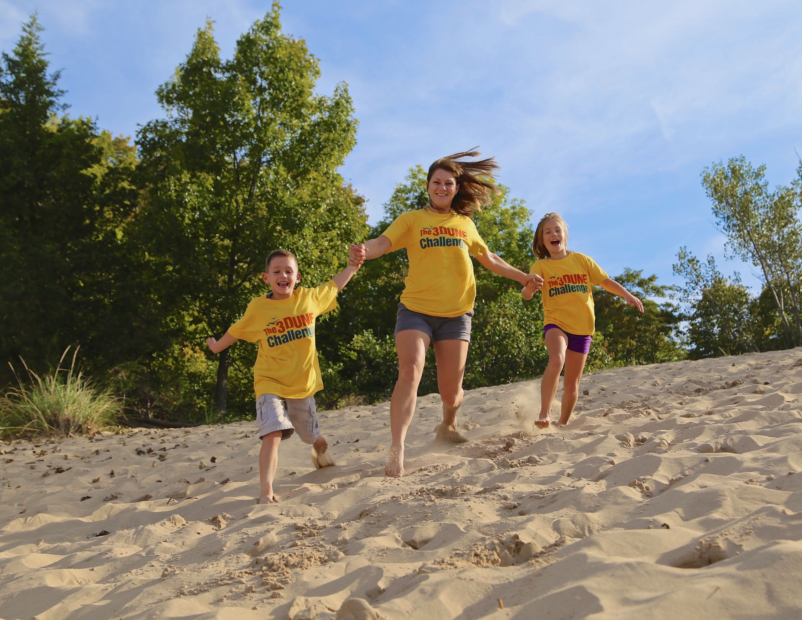 A family on Indiana Dunes