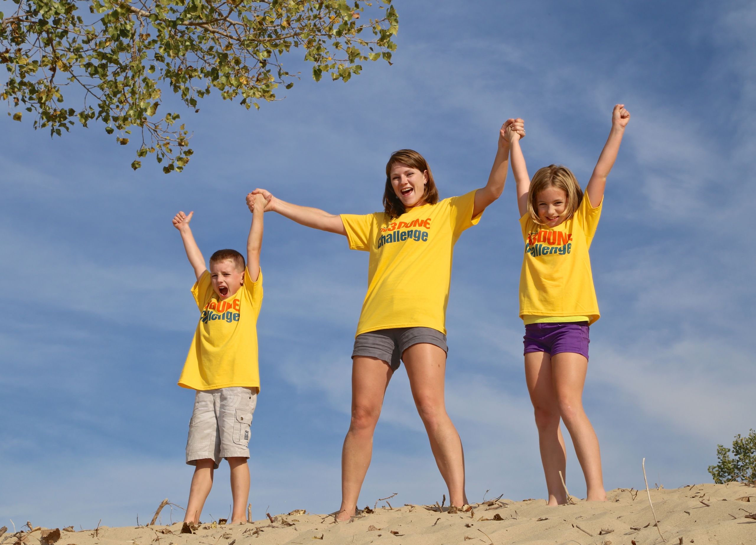 A family on Indiana Dunes