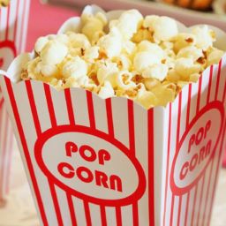 A photo of movie popcorn for an Oscar story
