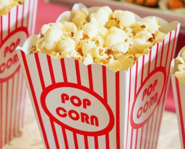 A photo of movie popcorn for an Oscar story