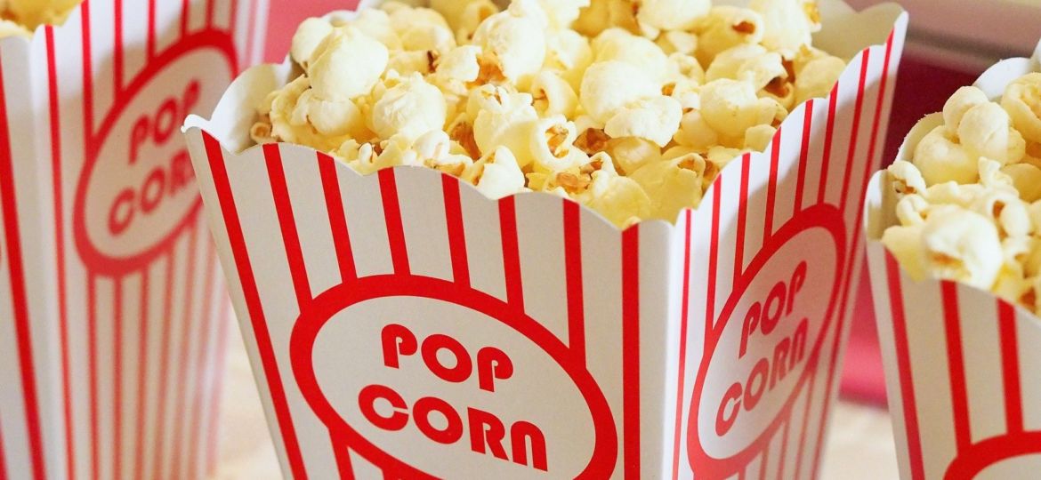 A photo of movie popcorn for an Oscar story