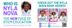 A banner photo of Nyla Nova and her book series