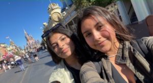 A photo of two girls at Disney