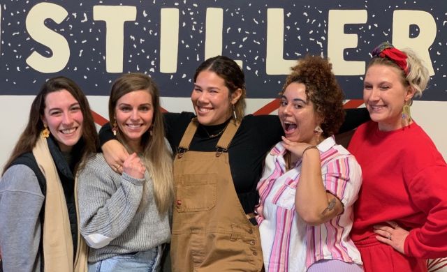 Women from 8th Day Distillery