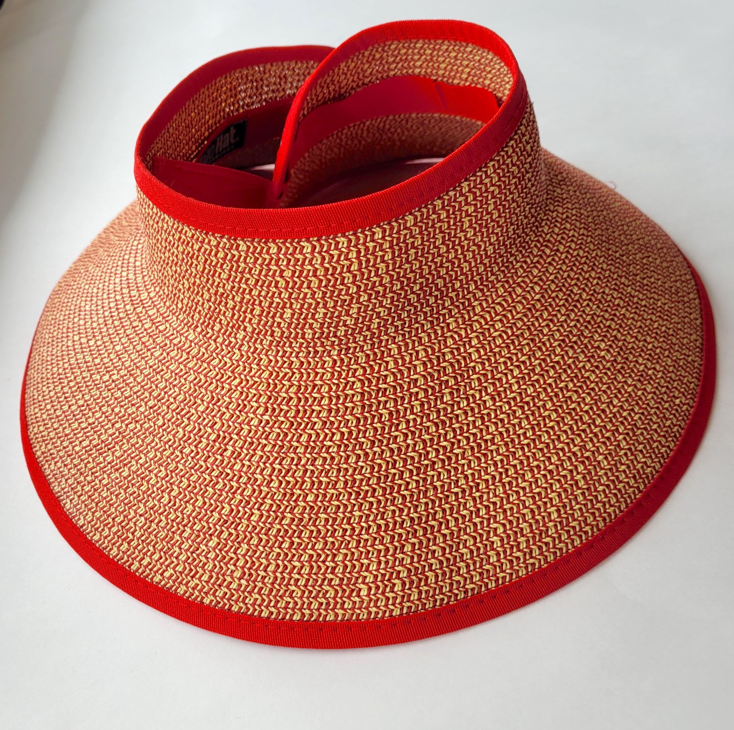 A packable visor