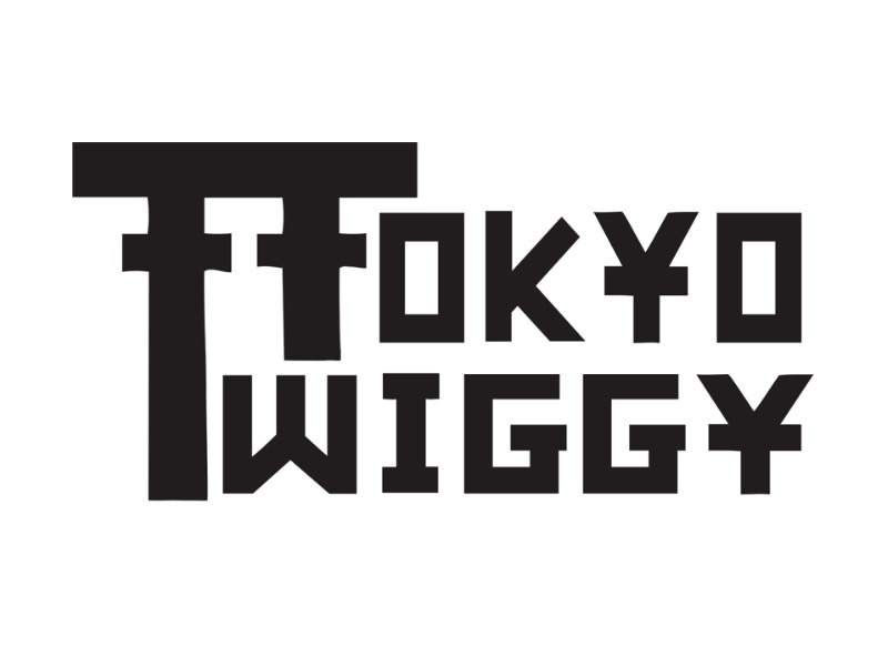 black wording spelling out tokyo twiggy logo