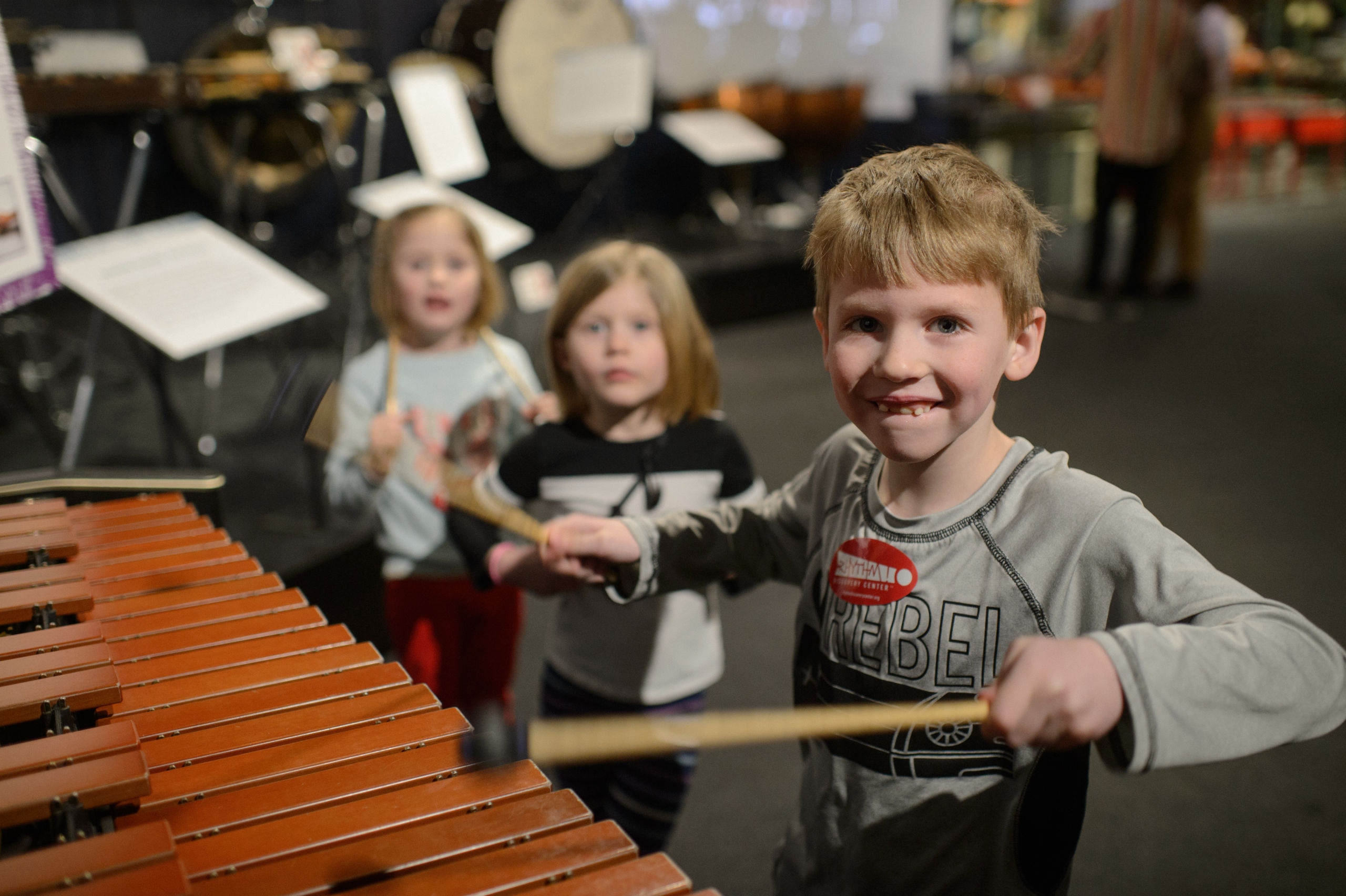 Kids at the Rhythm Discovery Center