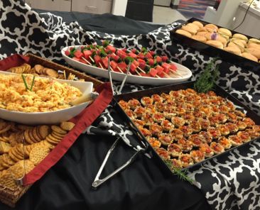 plates of festive food