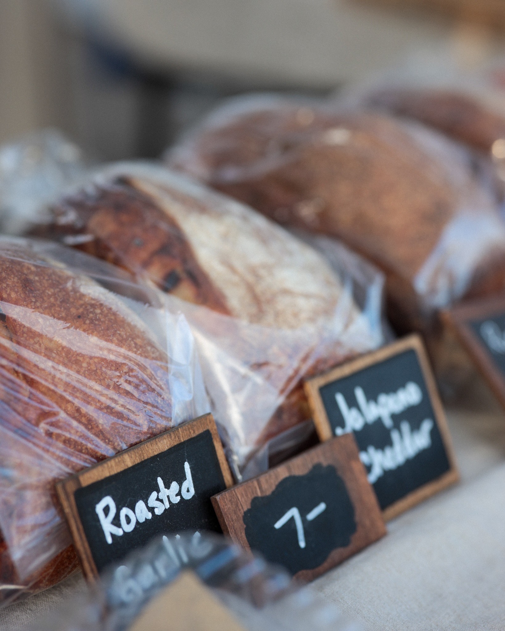 bread at a farmers market