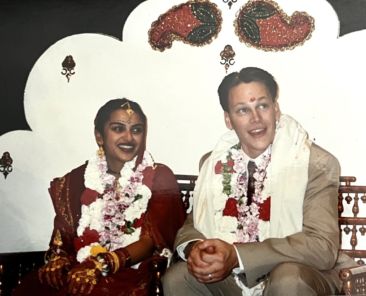 Featured Image Shilpa P. Denny at Her Wedding in 1995