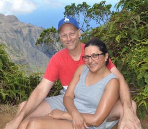 a photograph of Shilpa P. and Mike Denny in Kauai Island in 2022