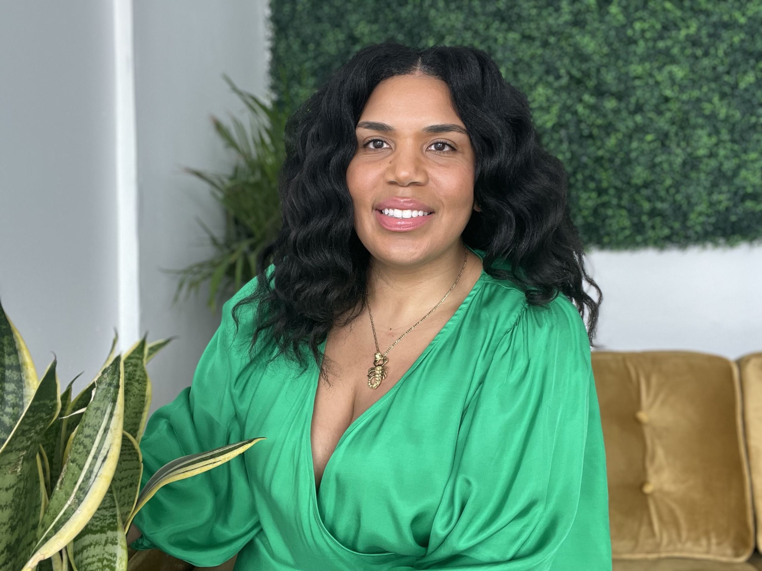 a photo of Victoria Beaty at the botanical bar plant store