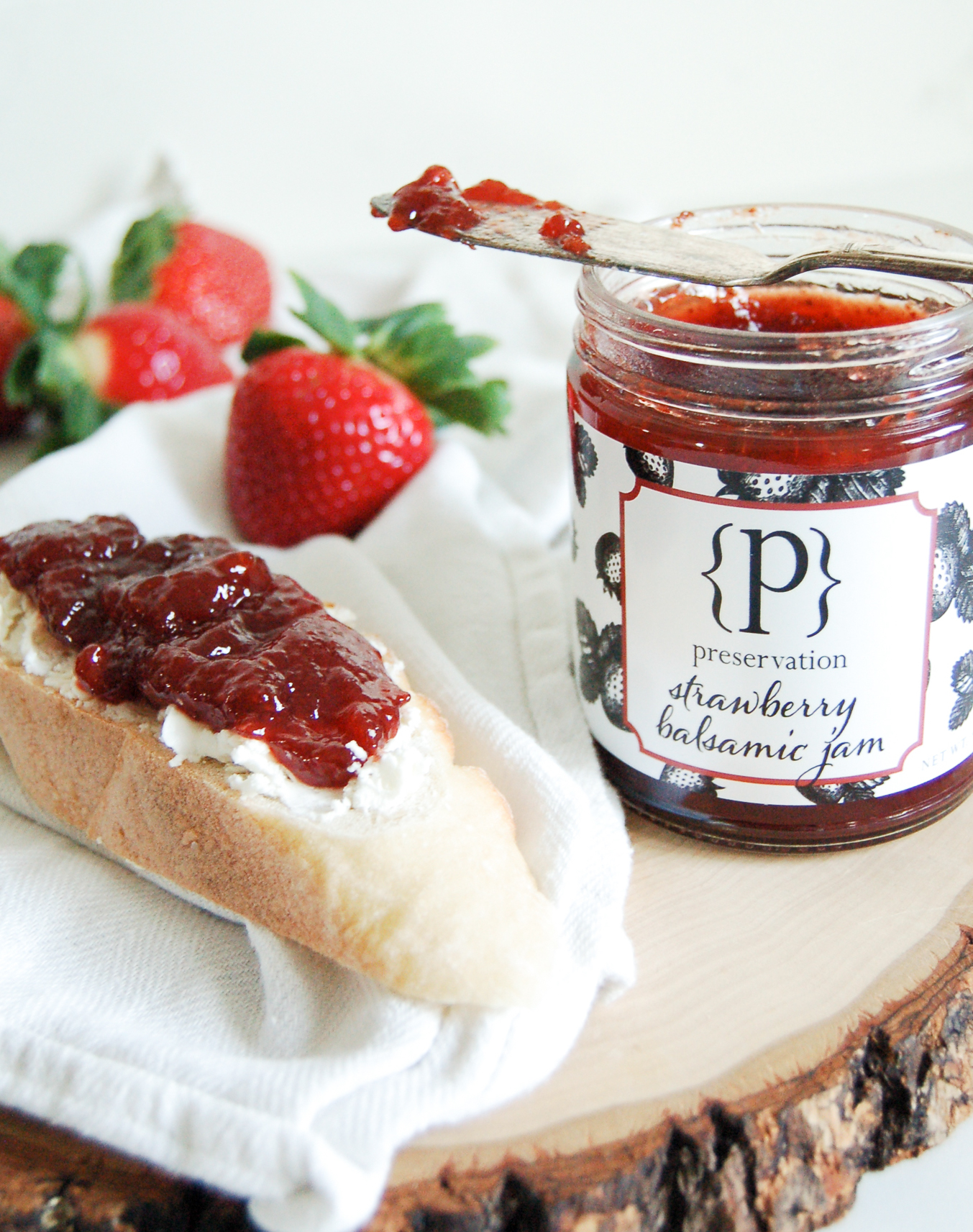 Strawberry balsamic jam from Preservation