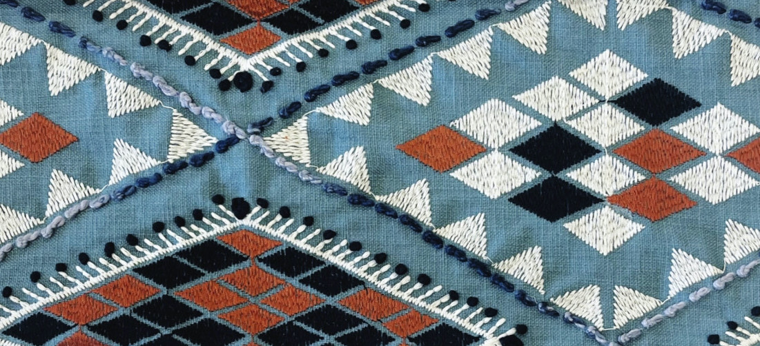 A bold fabric pattern