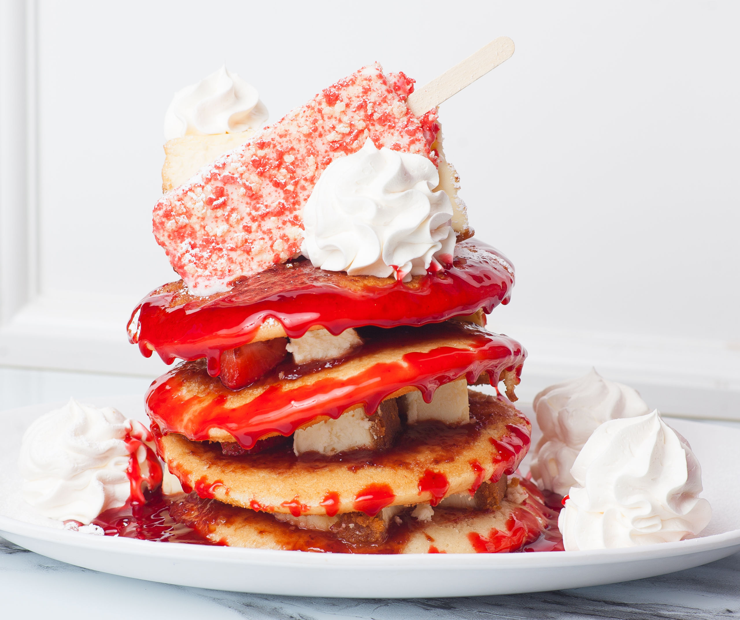 Cheesecake pancakes from The Sugar Factory