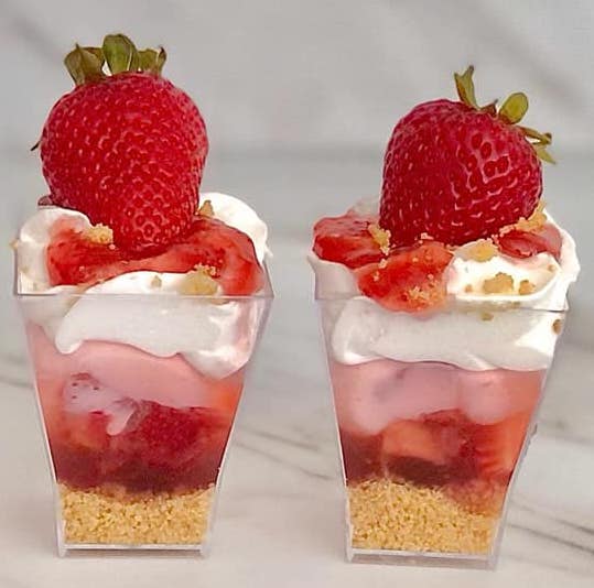 Strawberry Cheesecake Shooters