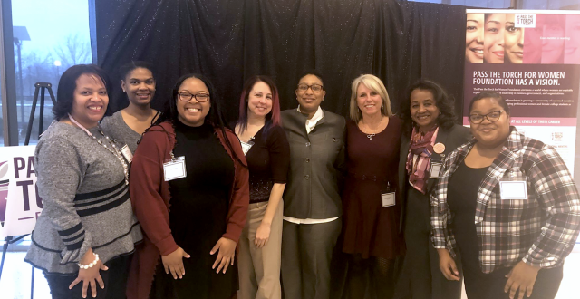 Women from Pass the Torch for Women Foundation