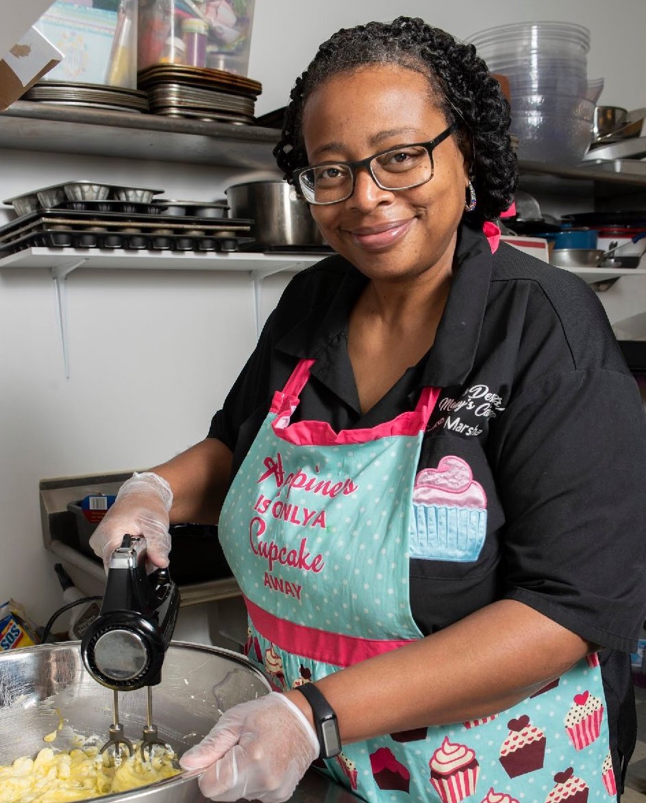 Marsha Quarles of Marsha's Specialty Desserts and Tierney's Catering