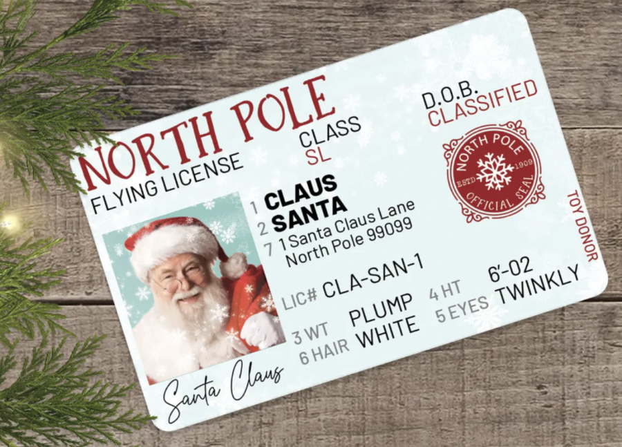 Santa's lost flying license holiday gift idea