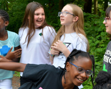 Children laughing at a Girl Scouts of Central Indiana event