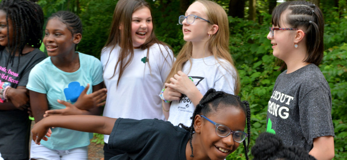 Children laughing at a Girl Scouts of Central Indiana event