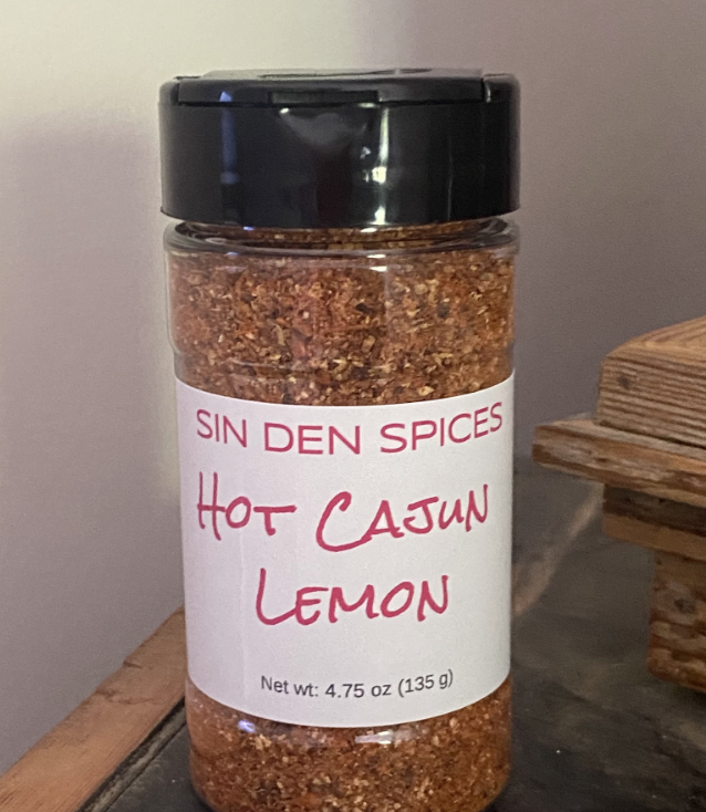 Sin Den Spices hot cajun lemon seasoning