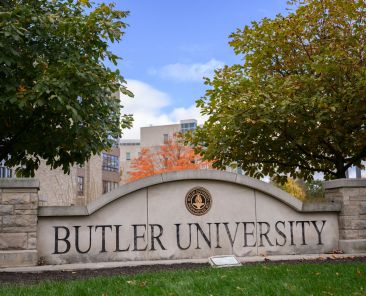 Butler University Campus in fall