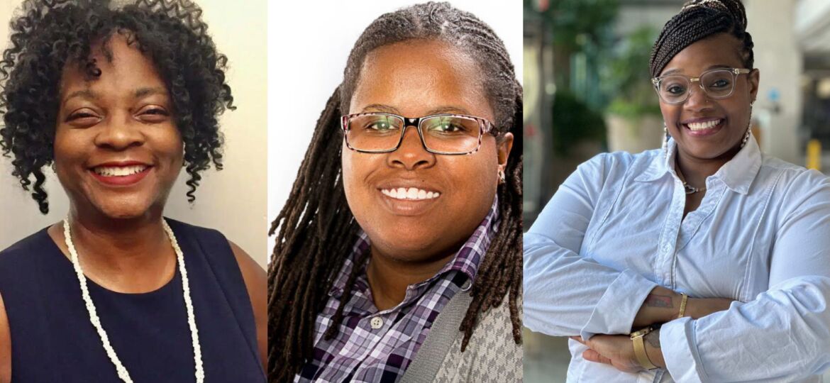Collage of Cynthia Randol (left), Von Watts (middle), and Keia Walker (right)