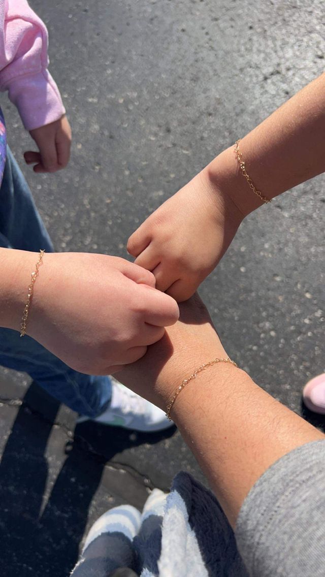 Simply Forever Jewelry Permanent Bracelet on mom and daughters